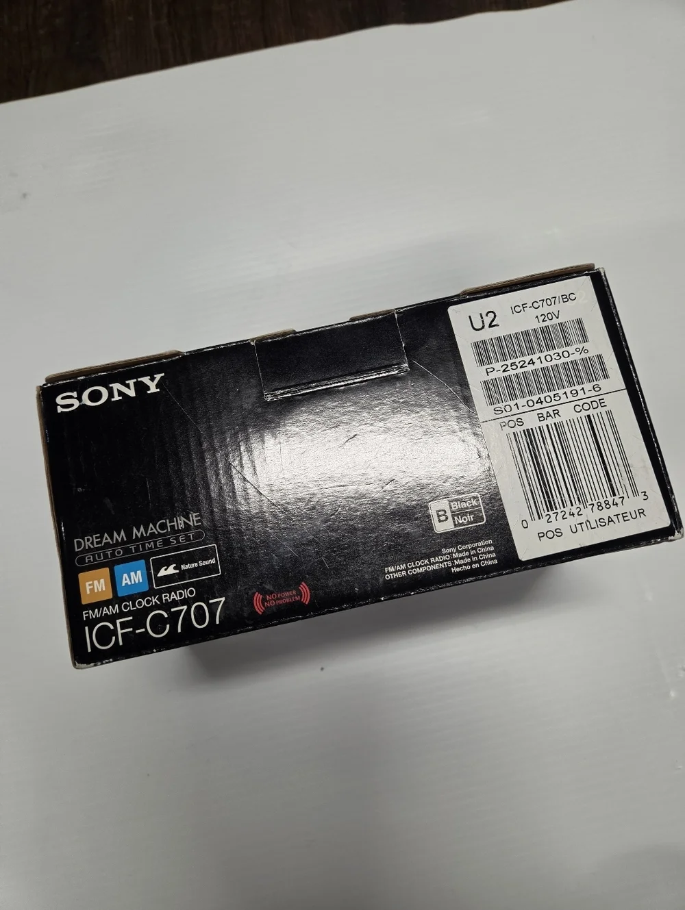 New Sony ICF-C707 Dream Machine AM/FM Clock Radio W/ Temp Sensor Nature Sounds